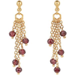 Stone earrings for women Sloya Elyssa Rouge 3,5x1,3 cm Female Stone earrings for women Sloya Elyssa Rouge 3,5x1,3 cm Female