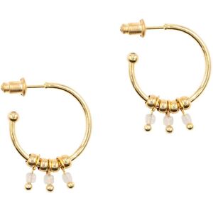 Moonstone earrings for women Sloya Karia Blanc 2,6x2,1 cm Female Moonstone earrings for women Sloya Karia Blanc 2,6x2,1 cm Female