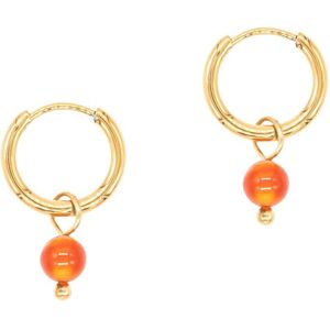 Coralene hoop earrings for women Sloya Serena Rouge 2x1,1 cm Female Coralene hoop earrings for women Sloya Serena Rouge 2x1,1 cm Female