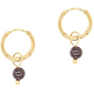 Women's hoop earrings with stones Sloya Serena Rouge 2x1,1 cm Female Women's hoop earrings with stones Sloya Serena Rouge 2x1,1 cm Female