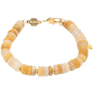 Jade stone bracelet for women Sloya Blima Jaune 16,5/20 cm Female Jade stone bracelet for women Sloya Blima Jaune 16,5/20 cm Female