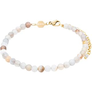 Botswana Agate Stone Bracelet for Women Sloya Serena Blanc 17,5/23 cm Female Botswana Agate Stone Bracelet for Women Sloya Serena Blanc 17,5/23 cm Female