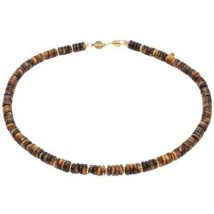 Tiger Eye Stone Necklace for Women Sloya Blima Marron 41/44,5 cm Female Tiger Eye Stone Necklace for Women Sloya Blima Marron 41/44,5 cm Female