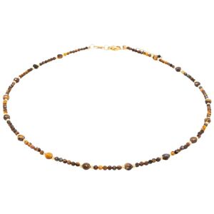 Tiger's eye stone necklace for women Sloya Paloma Marron 39,5/43 cm Female Tiger's eye stone necklace for women Sloya Paloma Marron 39,5/43 cm Female