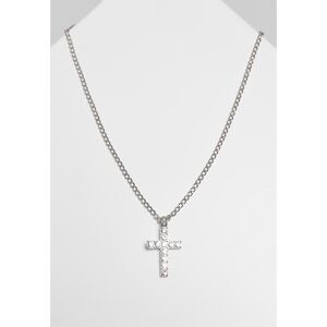 Necklace Urban Classics diamond cross Argenté One size Unisex Necklace Urban Classics diamond cross Argenté One size Unisex
