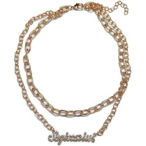 Necklace Urban Classics Diamond Zodiac Sagittarius Doré One size Unisex Necklace Urban Classics Diamond Zodiac Sagittarius Doré One size Unisex