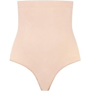 High-waisted women's shaping thong Bye Bra Soft Touch Seamless Beige L Female High-waisted women's shaping thong Bye Bra Soft Touch Seamless Beige L Female