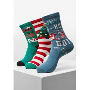 Set of 3 socks Urban Classics Ho Ho Ho Christmas Multicolore 43/46 Unisex Set of 3 socks Urban Classics Ho Ho Ho Christmas Multicolore 43/46 Unisex