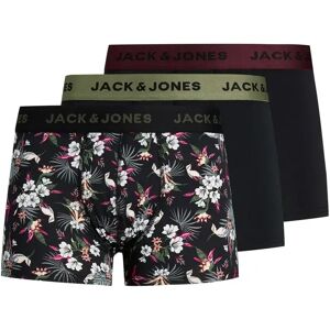 Boxers Jack & Jones Flower Microfiber (x3) Noir L Male Boxers Jack & Jones Flower Microfiber (x3) Noir L Male