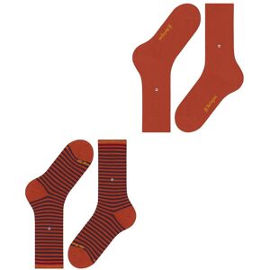 Football Socks Burlington Everyday Stripe (x2) Orange 40/46 Male Football Socks Burlington Everyday Stripe (x2) Orange 40/46 Male