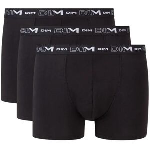 Pack of 3 Boxers DIM Coton Stretch Noir S Male Pack of 3 Boxers DIM Coton Stretch Noir S Male