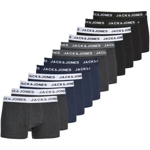 Boxer shorts Jack & Jones Solid (x12) Bleu 2XL Male Boxer shorts Jack & Jones Solid (x12) Bleu 2XL Male