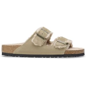 Suede leather and fur sandals Birkenstock Arizona Shearling Beige 42 Unisex Suede leather and fur sandals Birkenstock Arizona Shearling Beige 42 Unisex