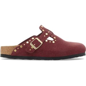 Studded suede clogs Birkenstock Boston Rouge 39 Narrow Unisex Studded suede clogs Birkenstock Boston Rouge 39 Narrow Unisex