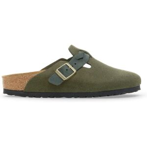 Woven suede leather sandals Birkenstock Boston Vert 36 Narrow Unisex Woven suede leather sandals Birkenstock Boston Vert 36 Narrow Unisex