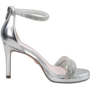 Vegan nappa heels sandals for women Buffalo Selma Argenté 36 Female Vegan nappa heels sandals for women Buffalo Selma Argenté 36 Female