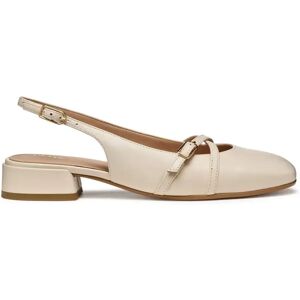 Women's heeled mules Geox Dhyalma Beige 37.5 Female Women's heeled mules Geox Dhyalma Beige 37.5 Female