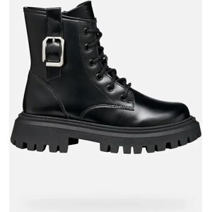 Girl's biker boots Geox Maquinnens C Noir 33 Female Girl's biker boots Geox Maquinnens C Noir 33 Female