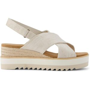 Women's wedge sandals Toms Diana Crossover Beige 35.5 Female Women's wedge sandals Toms Diana Crossover Beige 35.5 Female