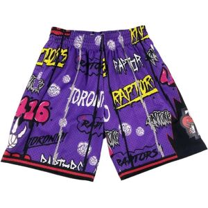 Mitchell & Ness Short Toronto Raptors NBA Slap Sticker Swingman 1998 Violet S Unisex Mitchell & Ness Short Toronto Raptors NBA Slap Sticker Swingman 1998 Violet S Unisex