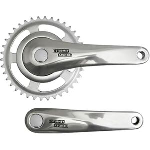 City crankset aluminum chain Sunrace Sturmey Archer 170 mm 38D. 3-32 (6-7-8V.) Argenté 38T Unisex City crankset aluminum chain Sunrace Sturmey Archer 170 mm 38D. 3-32 (6-7-8V.) Argenté 38T Unisex