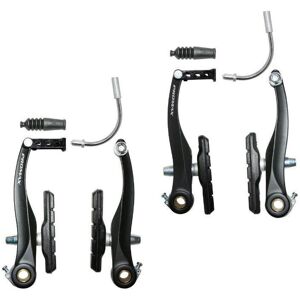 P2R V-brake bicycle calipers - 110mm black aluminum P2R V-brake bicycle calipers - 110mm black aluminum