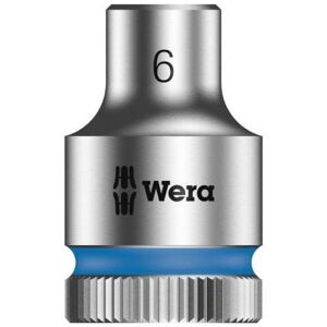 Wera Chromium-Vanadium Steel 3/8" Socket - 6mm - for manual and mechanized use Wera Chromium-Vanadium Steel 3/8" Socket - 6mm - for manual and mechanized use