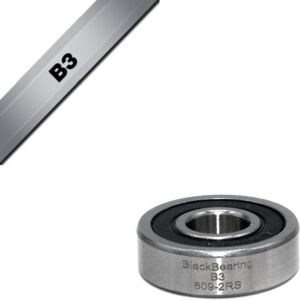 Bearing Black Bearing B3 - 609-2RS - 9 x 24 x 7 mm Argenté One size Unisex Bearing Black Bearing B3 - 609-2RS - 9 x 24 x 7 mm Argenté One size Unisex