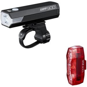 Bike lights Cateye Ampp900 & Viz300 Noir One size Unisex Bike lights Cateye Ampp900 & Viz300 Noir One size Unisex