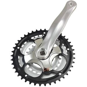 Triple aluminum crankset Sélection CGN L170 7 8V Noir 24/34/42T Unisex Triple aluminum crankset Sélection CGN L170 7 8V Noir 24/34/42T Unisex