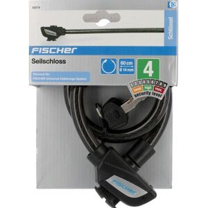 Anti-theft cable Fischer 60cm Noir 60 cm/14 mm Unisex Anti-theft cable Fischer 60cm Noir 60 cm/14 mm Unisex