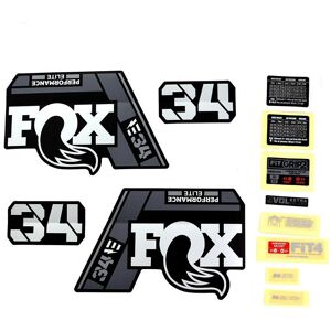 Fox Racing Decal kit Fox 2021, 34, E-Bike+, P-SE, Logo, Fork Gris One size Unisex Fox Racing Decal kit Fox 2021, 34, E-Bike+, P-SE, Logo, Fork Gris One size Unisex