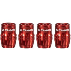 Valve caps Granite Design CNC Schrader/Demonte Obus Juicy Nipples (x4) Rouge One size Unisex Valve caps Granite Design CNC Schrader/Demonte Obus Juicy Nipples (x4) Rouge One size Unisex