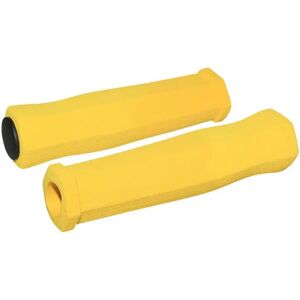 Pair of high density foam city-mountain bike handles Newton Jaune 125 mm Unisex Pair of high density foam city-mountain bike handles Newton Jaune 125 mm Unisex