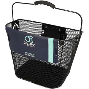 Front basket with steel mesh clip Optimiz Noir 350x250x260 mm Unisex Front basket with steel mesh clip Optimiz Noir 350x250x260 mm Unisex