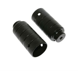 Pair of foot rests bmx aluminum for 3-8 mm axis P2R Noir 45 mm Unisex Pair of foot rests bmx aluminum for 3-8 mm axis P2R Noir 45 mm Unisex