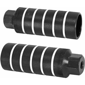 Pair of footrests BMX aluminium pour axe P2R Noir 36x100 mm Unisex Pair of footrests BMX aluminium pour axe P2R Noir 36x100 mm Unisex