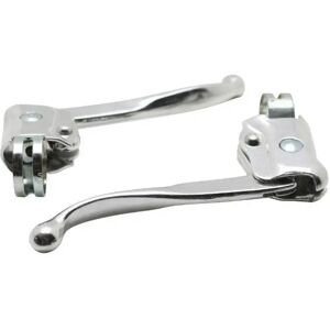 Pair of aluminum brake levers P2R City Dame Argenté One size Unisex Pair of aluminum brake levers P2R City Dame Argenté One size Unisex