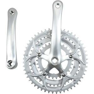 Triple chainset and crankset Sélection CGN Cycle Argenté 52/42/30T Unisex Triple chainset and crankset Sélection CGN Cycle Argenté 52/42/30T Unisex