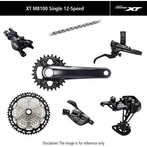 Complete bike group Shimano Deore XT M8120 175 mm, 10-45T Noir 32T Unisex Complete bike group Shimano Deore XT M8120 175 mm, 10-45T Noir 32T Unisex