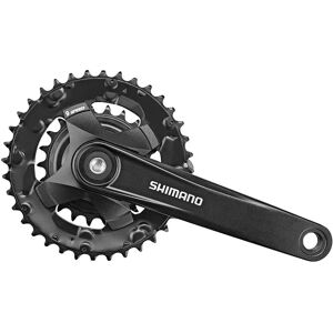 Square axle crankset Shimano Altus FC-MT101 2x9sp L123 Noir 175 mm Unisex Square axle crankset Shimano Altus FC-MT101 2x9sp L123 Noir 175 mm Unisex