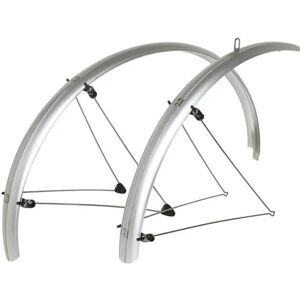Pair of city-vtc mudguards with classic stainless steel fixing Stronglight 28" Argenté 54 mm Unisex Pair of city-vtc mudguards with classic stainless steel fixing Stronglight 28" Argenté 54 mm Unisex