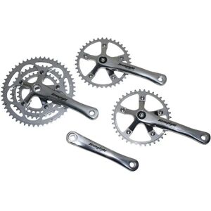Front + rear crankset kit Stronglight Impact Tandem 9-10V 115Mm Argenté 51/39/30T Unisex Front + rear crankset kit Stronglight Impact Tandem 9-10V 115Mm Argenté 51/39/30T Unisex