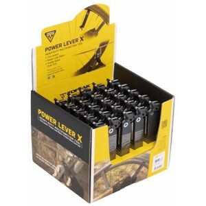 Power lever x - counter display box (25 pieces) Topeak Noir One size Unisex Power lever x - counter display box (25 pieces) Topeak Noir One size Unisex