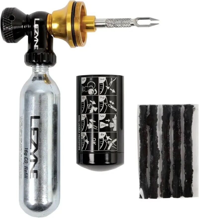 Tubeless repair kit Lezyne CO2 Blaster Noir One size Unisex