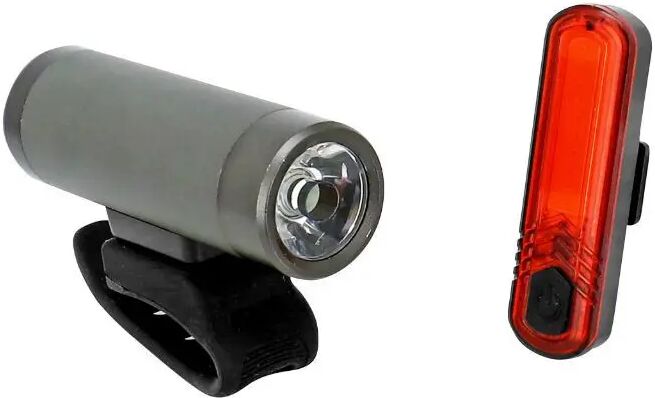 Bike light kit usb on handlebars-seatpost leds (delivered with fixings) - rechargeable usb Newton 70B Noir One size Unisex