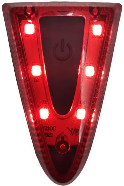 Bike helmet rear light Ges City Rouge One size Unisex