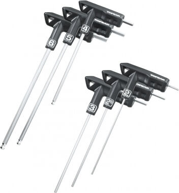 Allen keys Topeak T-Handle DuoHex Wrench Set 6 tools Noir One size Unisex