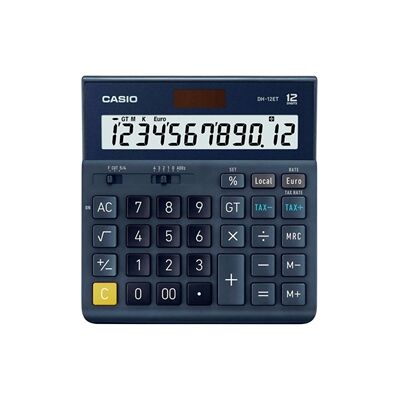 Casio DH-12ET 12 Digit Desktop Calculator DH-12ET-WK-UP Casio DH-12ET 12 Digit Desktop Calculator DH-12ET-WK-UP