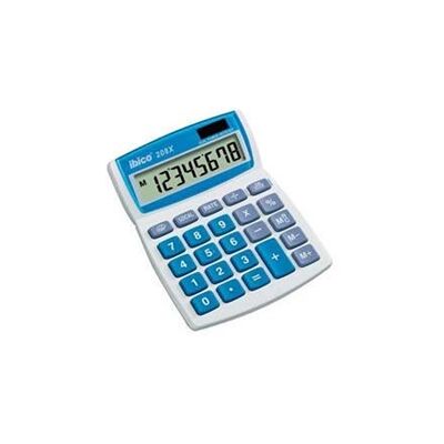 Ibico 208X Desktop Calculator Desktop Tilt-screen Currency Solar and B Ibico 208X Desktop Calculator Desktop Tilt-screen Currency Solar and B